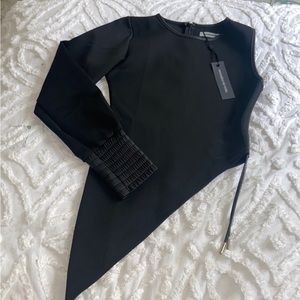 NWT One Shoulder Manière De Voir Shirt Size UK 10/US 6